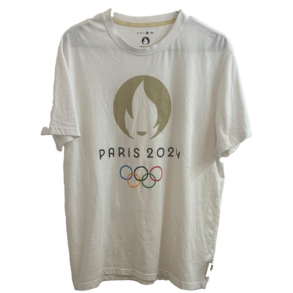 Weeplay Paris 2024 Olympics Officially Licensed White T-Shirt, XL